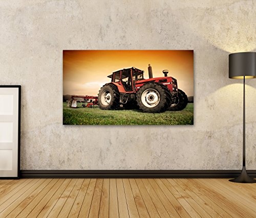 islandburner Bild Bilder auf Leinwand Alter Traktor auf...