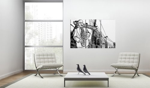 murando - Bilder 90x60 cm Vlies Leinwandbild 3 Teilig Kunstdruck modern Wandbilder XXL Wanddekoration Design Wand Bild - Architektur 020205-2