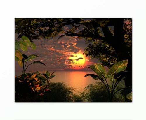Berger Designs Wandbild (Sunset_Lagoon-50x70cm) Bild auf...