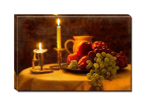 Berger Designs - Bild auf Leinwand als Kunstdruck in verschiedenen Größen. Modernes Stillleben mit Früchten. Beste Qualität aus Deutschland (60 x 40 cm (BxH))