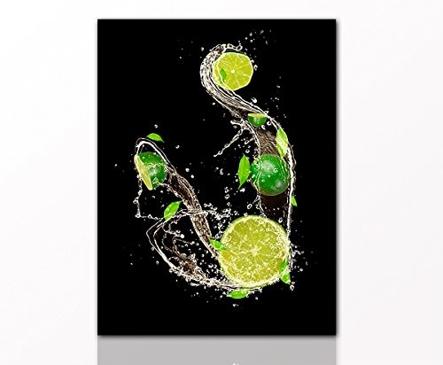 Berger Designs Küchenbild Lemon Splash 100x70...