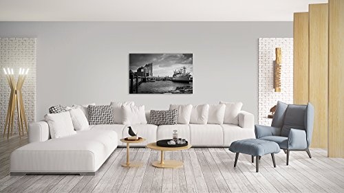 BILDERFABRIK - Wandbild Elbphilharmonie - Hamburg 80x120 cm Kunstdruck auf Leinwand und Holzkeilrahmen I Moderne Drucktechnik für EIN detailreiches Erlebnis I Beste Qualität - Made in Germany!