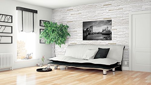 BILDERFABRIK - Wandbild Elbphilharmonie - Hamburg 80x120 cm Kunstdruck auf Leinwand und Holzkeilrahmen I Moderne Drucktechnik für EIN detailreiches Erlebnis I Beste Qualität - Made in Germany!