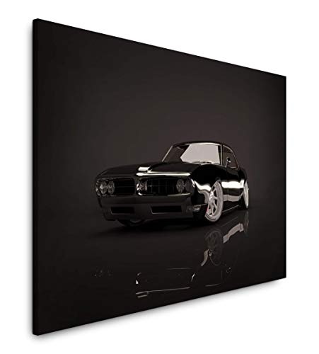 bestforhome 150x100cm Leinwandbild amerikanischer Muscle Car Leinwand auf Holzrahmen