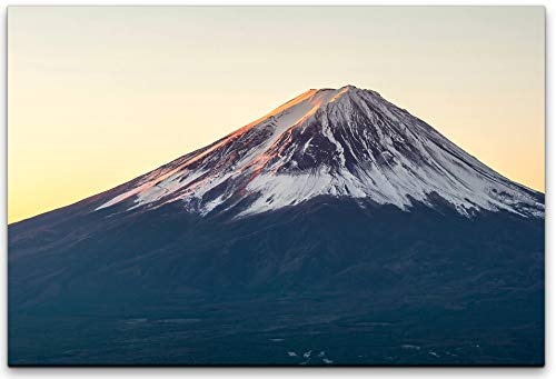 bestforhome 120x80cm Leinwandbild Berg Fuji Vulkan in...