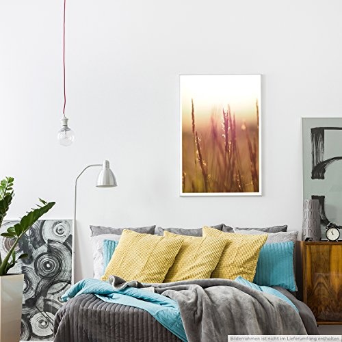 Best for home Artprints - Kunstbild - Grashalme im Wind- Fotodruck in gestochen scharfer Qualität