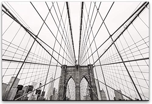 bestforhome 180x120cm Leinwandbild Brooklyn Bridge in New...