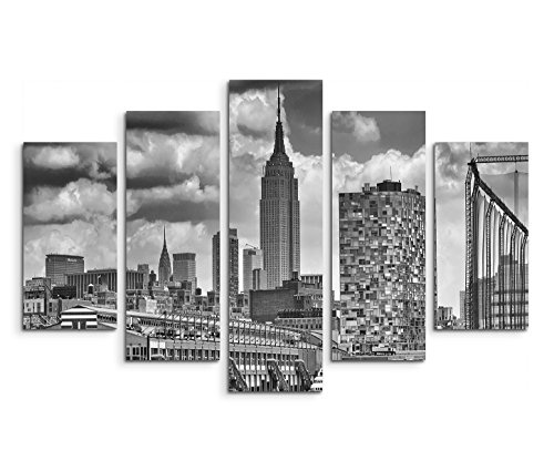 Modernes Bild 150x100cm Landschaftsfotografie - Beeindruckende Skyline von New York