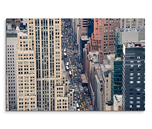 Modernes Bild 120x80cm Urbane Fotografie - New York City Manhattan von oben