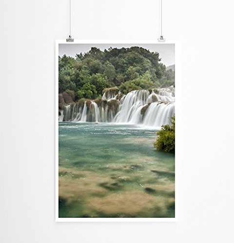 Best for home Artprints - Art - Wasserfälle am Krka Fluss Dalmatia Kroatien- Fotodruck in gestochen scharfer Qualität