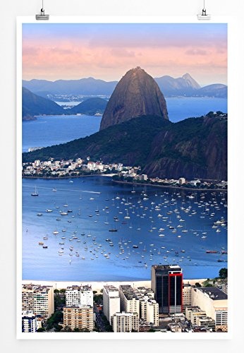 Best for home Artprints - Art - Rio De Janeiro in der Abendsonne Brasilien - Fotodruck in gestochen scharfer Qualität