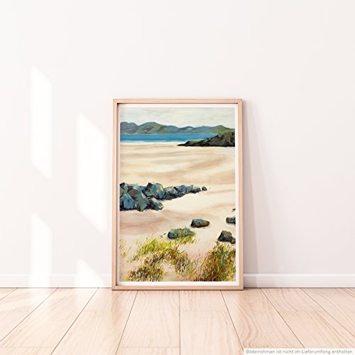 Best for home Artprints - Bild eines Strands in Autbea Wester Ross Schottisches Hochland- Fotodruck in gestochen scharfer Qualität