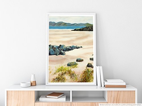 Best for home Artprints - Bild eines Strands in Autbea Wester Ross Schottisches Hochland- Fotodruck in gestochen scharfer Qualität