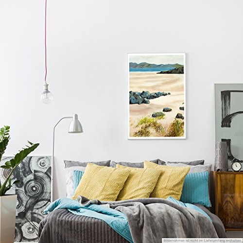 Best for home Artprints - Bild eines Strands in Autbea Wester Ross Schottisches Hochland- Fotodruck in gestochen scharfer Qualität