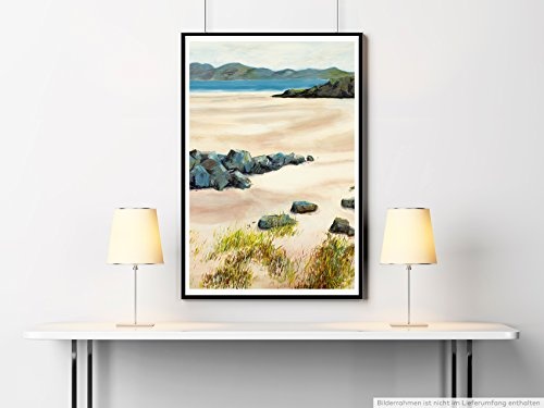 Best for home Artprints - Bild eines Strands in Autbea Wester Ross Schottisches Hochland- Fotodruck in gestochen scharfer Qualität