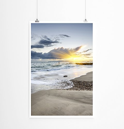 Best for home Artprints - Art - Sonnenaufgang bei Bournemouth in Dorset UK- Fotodruck in gestochen scharfer Qualität