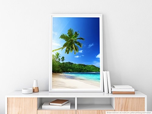 Best for home Artprints - Art - Sonniger Strand Mahe Insel Seychellen- Fotodruck in gestochen scharfer Qualität