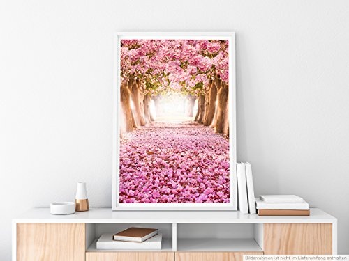 Best for home Artprints - Art - Kirschbaumallee mit rosa...