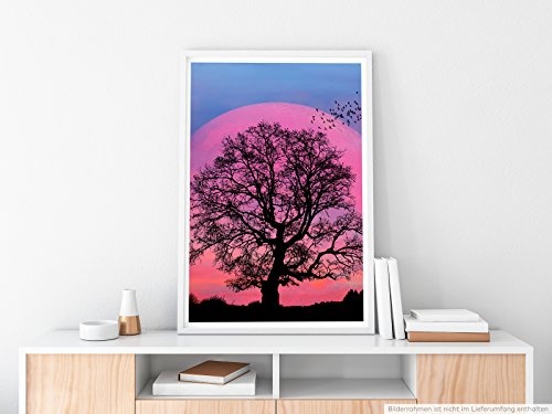 Best for home Artprints - Collage - Baum Silhouette vor...