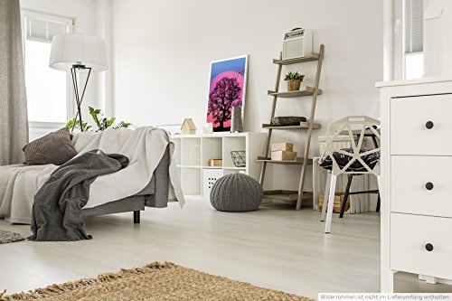 Best for home Artprints - Collage - Baum Silhouette vor Supermond- Fotodruck in gestochen scharfer Qualität