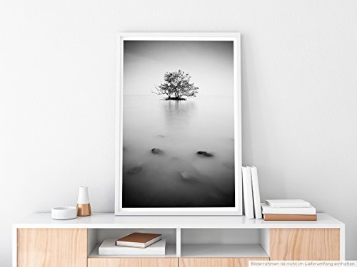 Best for home Artprints - Künstlerische Fotografie - Einsamer Baum im Nebelmeer- Fotodruck in gestochen scharfer Qualität