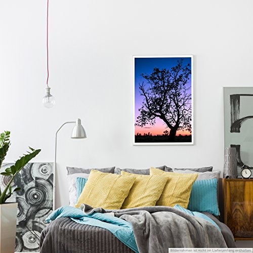 Best for home Artprints - Art - Baum vor Abendhimmel Thailand- Fotodruck in gestochen scharfer Qualität