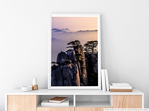 Best for home Artprints - Art - Bäume und Felsen- Fotodruck in gestochen scharfer Qualität