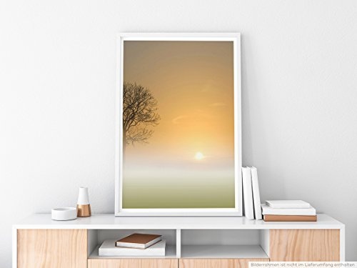 Best for home Artprints - Art - Baum bei Sonnenaufgang- Fotodruck in gestochen scharfer Qualität