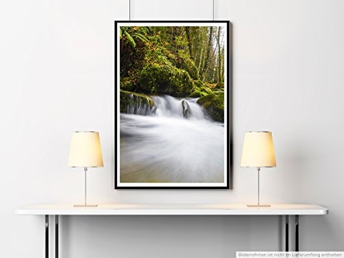 Best for home Artprints - Art - Kleiner Strom in der herbstlichen Toskana- Fotodruck in gestochen scharfer Qualität