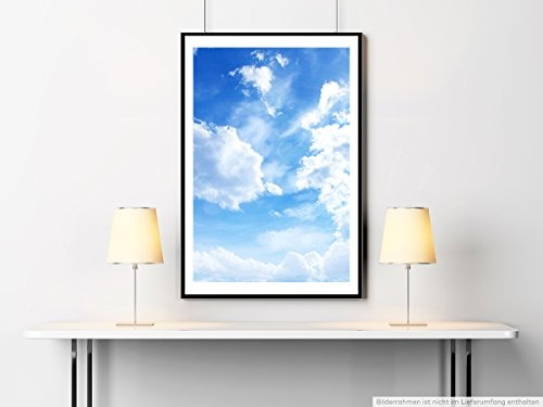 Best for home Artprints - Art - Himmel mit kleinen Wolken und Sonnenschein- Fotodruck in gestochen scharfer Qualität