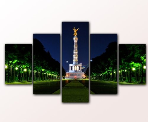 Berlin Victory 5 teiliger Kunstdruck 160x80 cm Moderne Dekoration zum kleinen Preis! Made in Germany