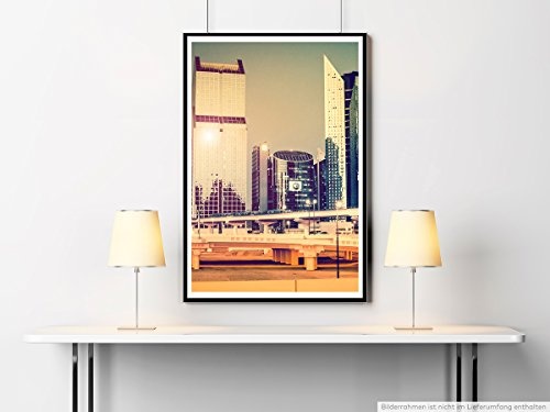 Best for home Artprints - Urbane Fotografie - Großstadt bei Nacht- Fotodruck in gestochen scharfer Qualität