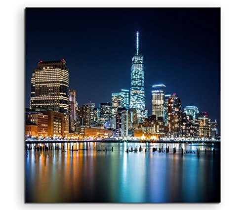 Modernes Bild 80x80cm Urbane Fotografie - Lower Manhattan...