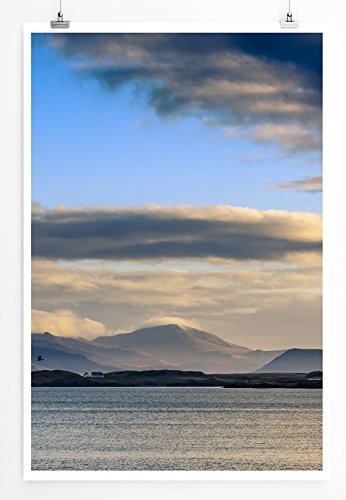 Best for home Artprints - Art - Panorama eines isländischen Fjords- Fotodruck in gestochen scharfer Qualität
