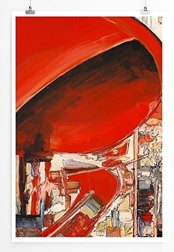 Best for home Artprints - Abstraktes Bild einer roten...