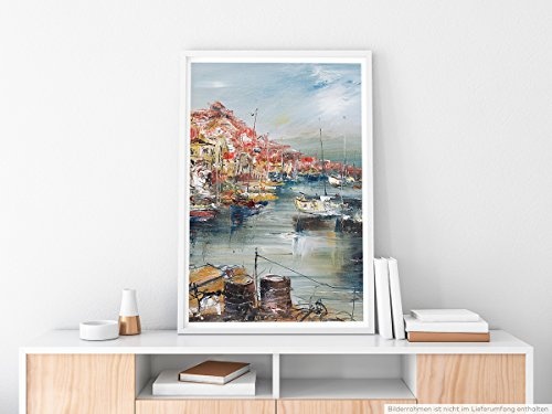 Best for home Artprints - Bild einer Hafenstadt-...