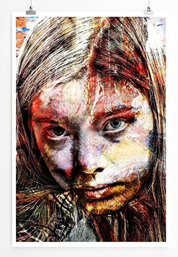 Best for home Artprints - Porträt einer jungen Frau-...
