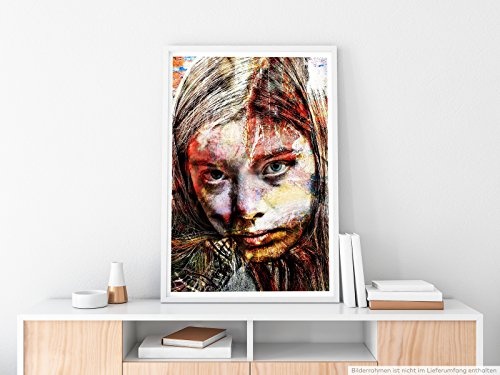 Best for home Artprints - Porträt einer jungen Frau-...