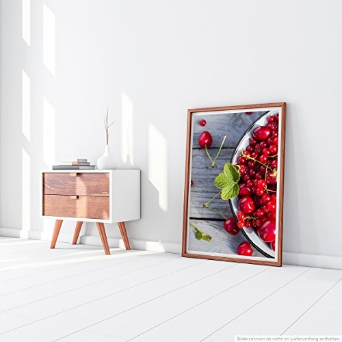 Best for home Artprints - Food-Fotografie - Rote Waldfrüchte in einer Schale- Fotodruck in gestochen scharfer Qualität