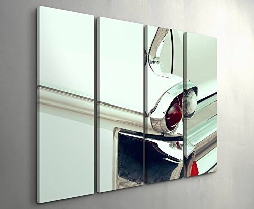 SIN-US 74 Oldtimer aus den 50er - 4 teiliges Canvas Bild 4x30x90cm