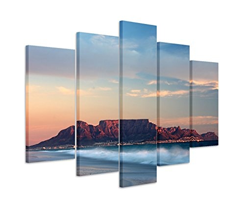 Modernes Bild 150x100cm Landschaftsfotografie - Strand vor Kapstadt