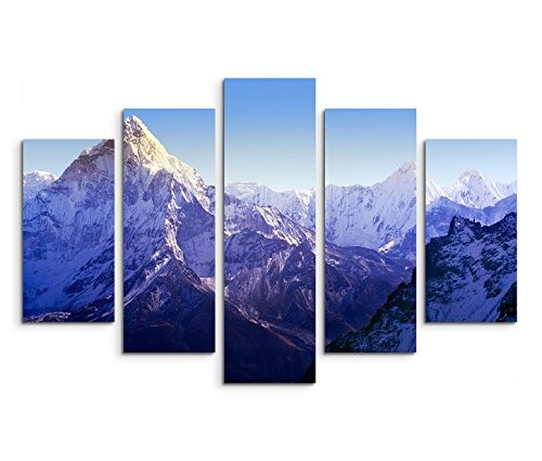 Modernes Bild 150x100cm Landschaftsfotografie - Beeindruckender Mount Everest
