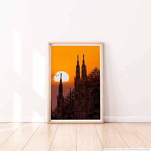 Best for home Artprints - Architektur Fotografie - Kathedrale in Mailand - Fotodruck in gestochen scharfer Qualität