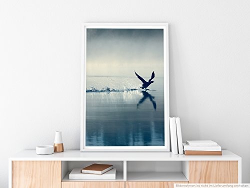 Best for home Artprints - Art - Stiller Morgen mit Ente- Fotodruck in gestochen scharfer Qualität