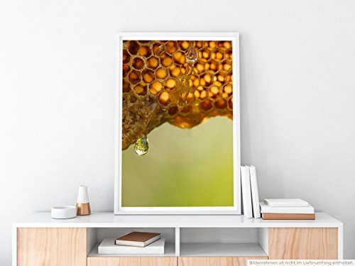 Best for home Artprints - Food-Fotografie - Saftige Honigwabe- Fotodruck in gestochen scharfer Qualität