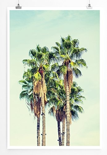 Best for home Artprints - Vintage Palmen in Los Angeles- Fotodruck in gestochen scharfer Qualität