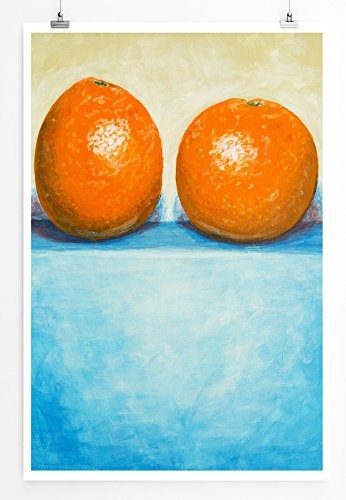 Best for home Artprints - Stillleben zweier Orangen- Fotodruck in gestochen scharfer Qualität