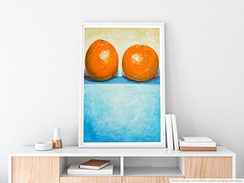 Best for home Artprints - Stillleben zweier Orangen- Fotodruck in gestochen scharfer Qualität