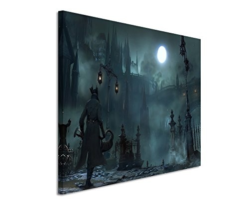 Bloodborne 2015 Game Wandbild 120x80cm XXL Bilder und Kunstdrucke auf Leinwand