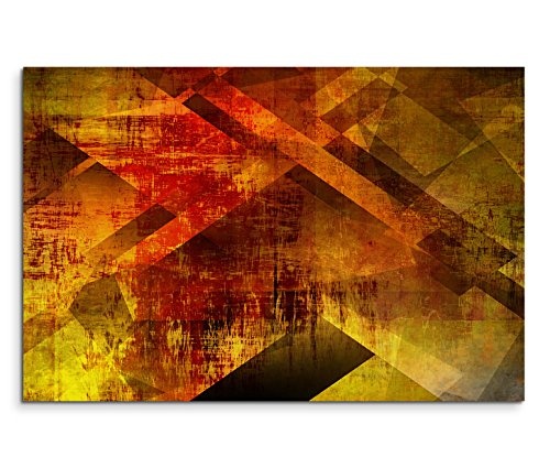 Modernes Bild 90x60cm Bild - Geometrische abstrakte warme Muster
